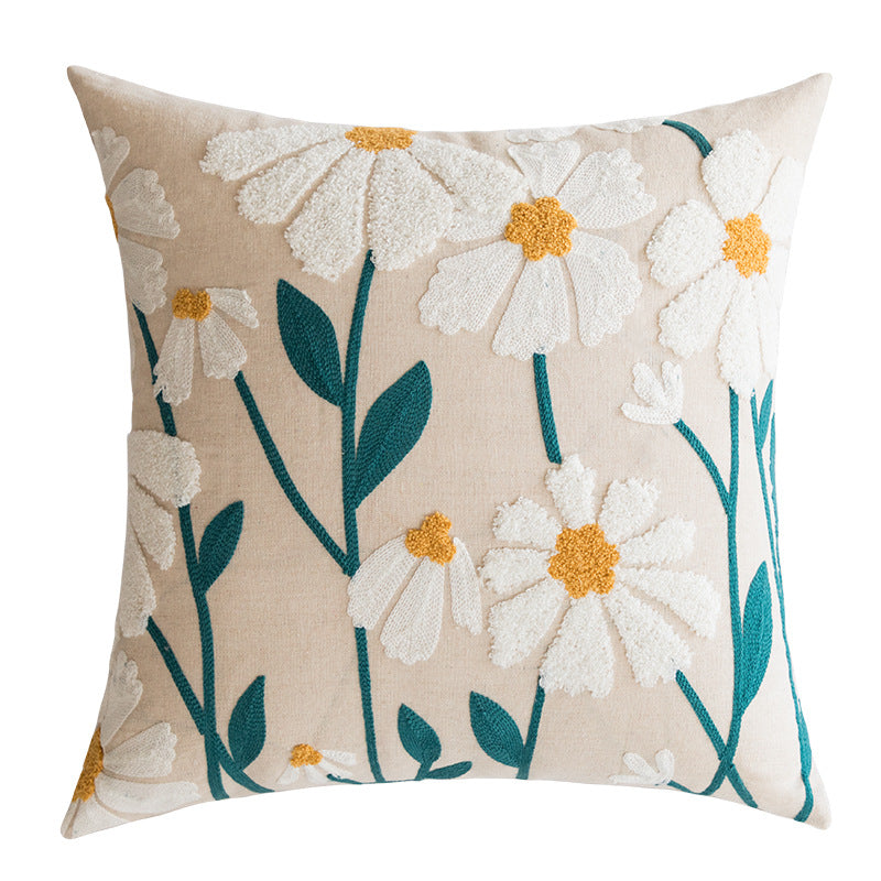 Embroidered Cotton Cushion