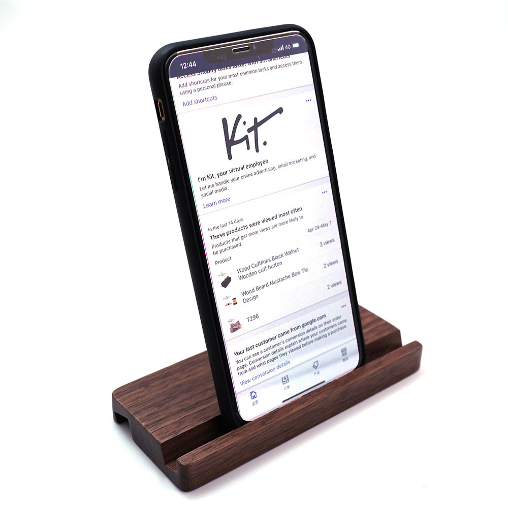 Walnut Phone Holder